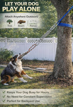 Two colorful thick cotton chew ropes included in the HOPET dog fitness kit for aggressive chewers