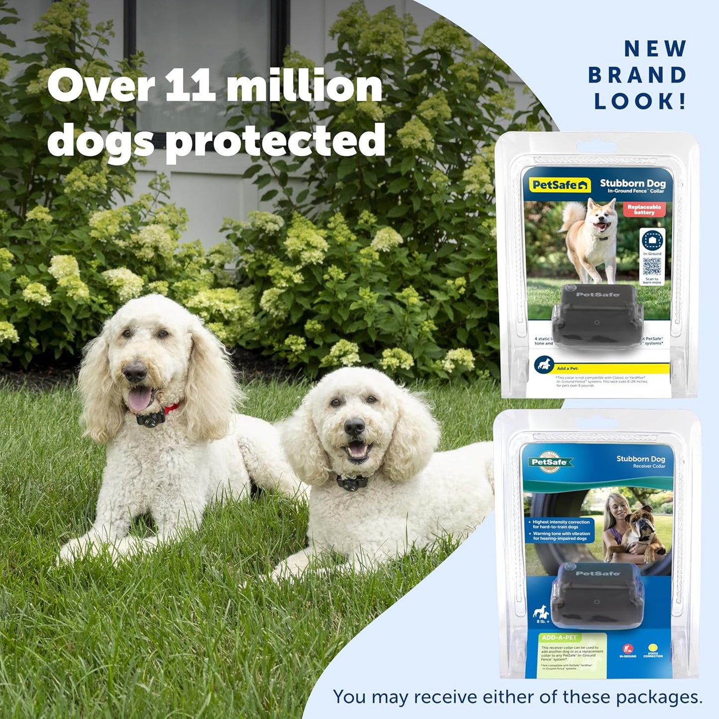 PetSafe pet fence replacement receiver collar featuring the quick access digital support QR code location.
