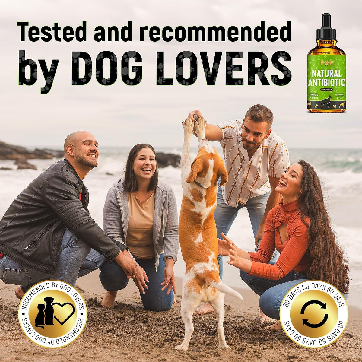 Golden Paw imported dog wellness supplement bottle
