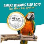 Busy Bird Spinner bird toy components and mounting assembly