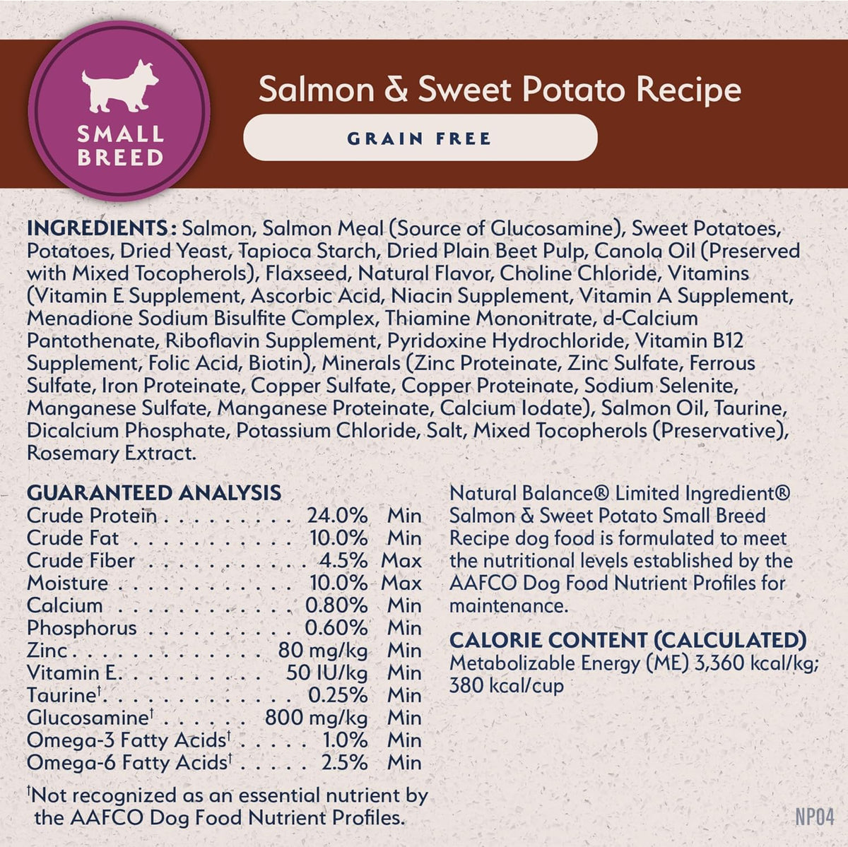 Natural Balance grain free soy free dog food recipe instructions and feeding guide