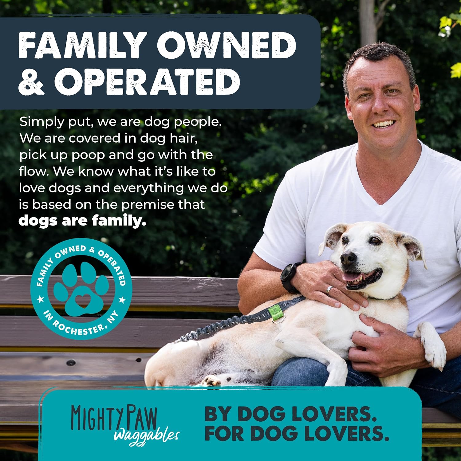Premium authentic Mighty Paw dog supplement close up view