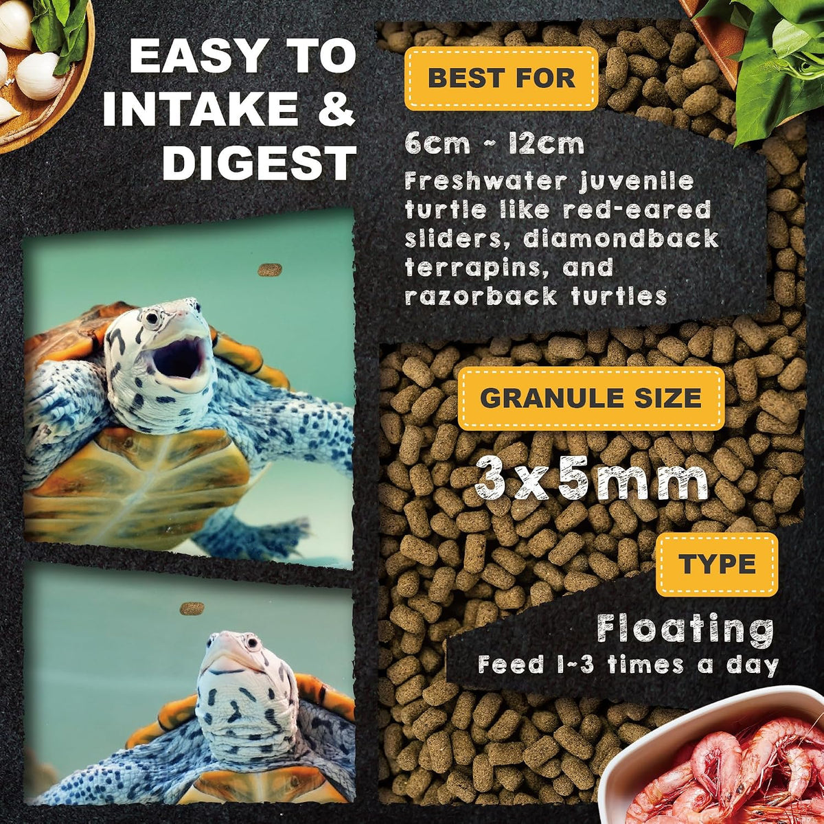 Calcium and vitamin D rich formula for shell growth