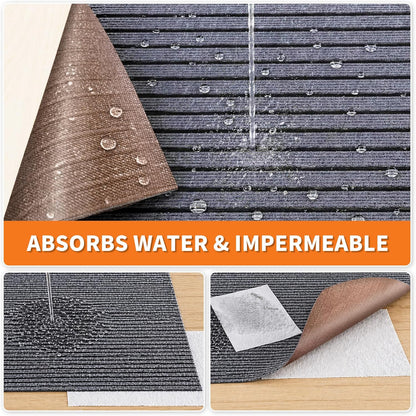 Close up of non-slip rubber base on Tempoak pet mat
