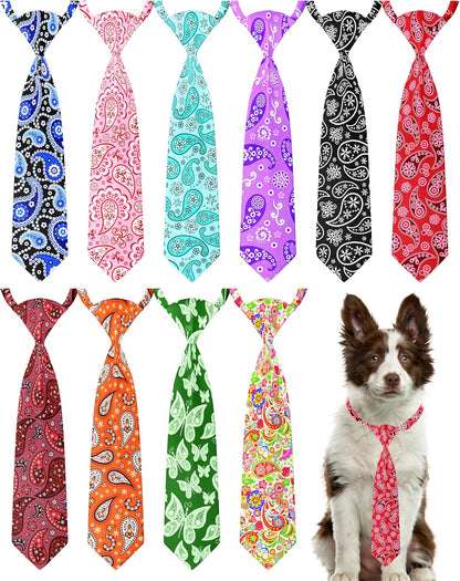 PET SHOW 10 Pack Holiday Small Dog Ties Neckties for Doggies Cats Adjustable Grooming Accessories Neck Ties Bowties Girl Boy Pets Festival Costumes Puppy Wedding Party Gift Favor - Image 12