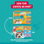 Friskies Tasty Treasures Prime Filets assortment packaging close up