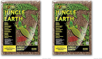 Exo Terra Jungle Earth terrarium substrate showing texture and pine bark