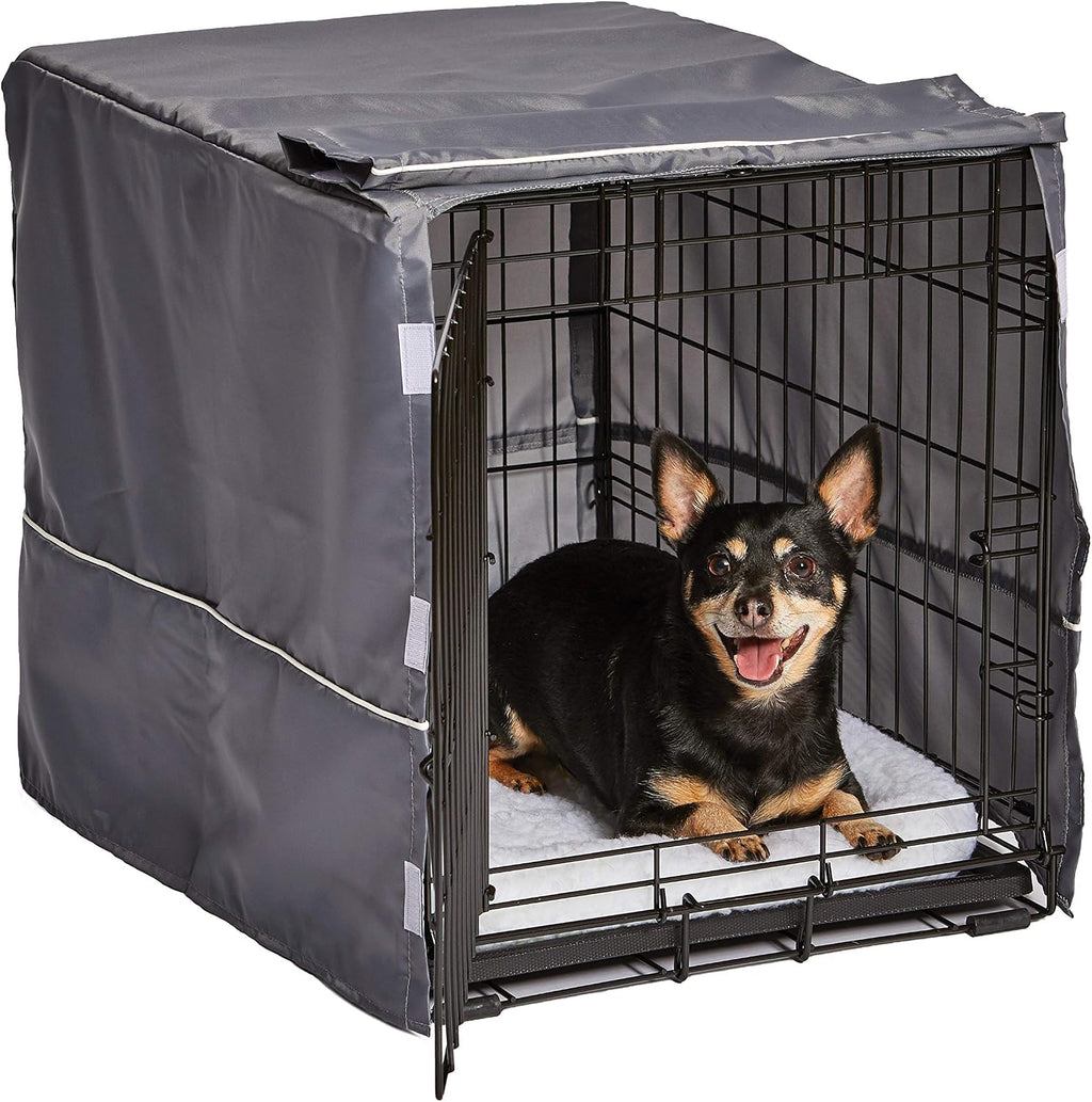 MidWest Homes for Pets Small Dog Crate Cover Featuring Teflon Fabric Protector, Poly-Cotton Privacy Kennel Cover Fits Most 24-inch Crates, Pink Designer Print, Machine Washable, Reduces Barking - Image 12