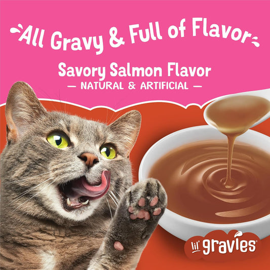 Friskies lickable cat treats single serving pouch opening