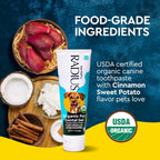 Close up of Radius dental gel texture for dogs