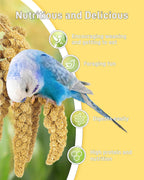 Natural sun-dried millet sprays in resealable bag