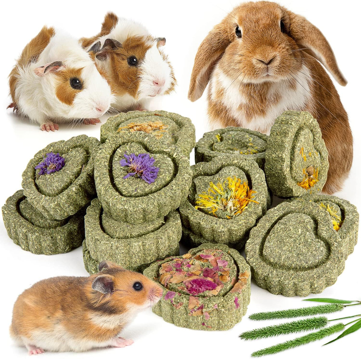 Packaging and contents of Sofier rabbit chew toys