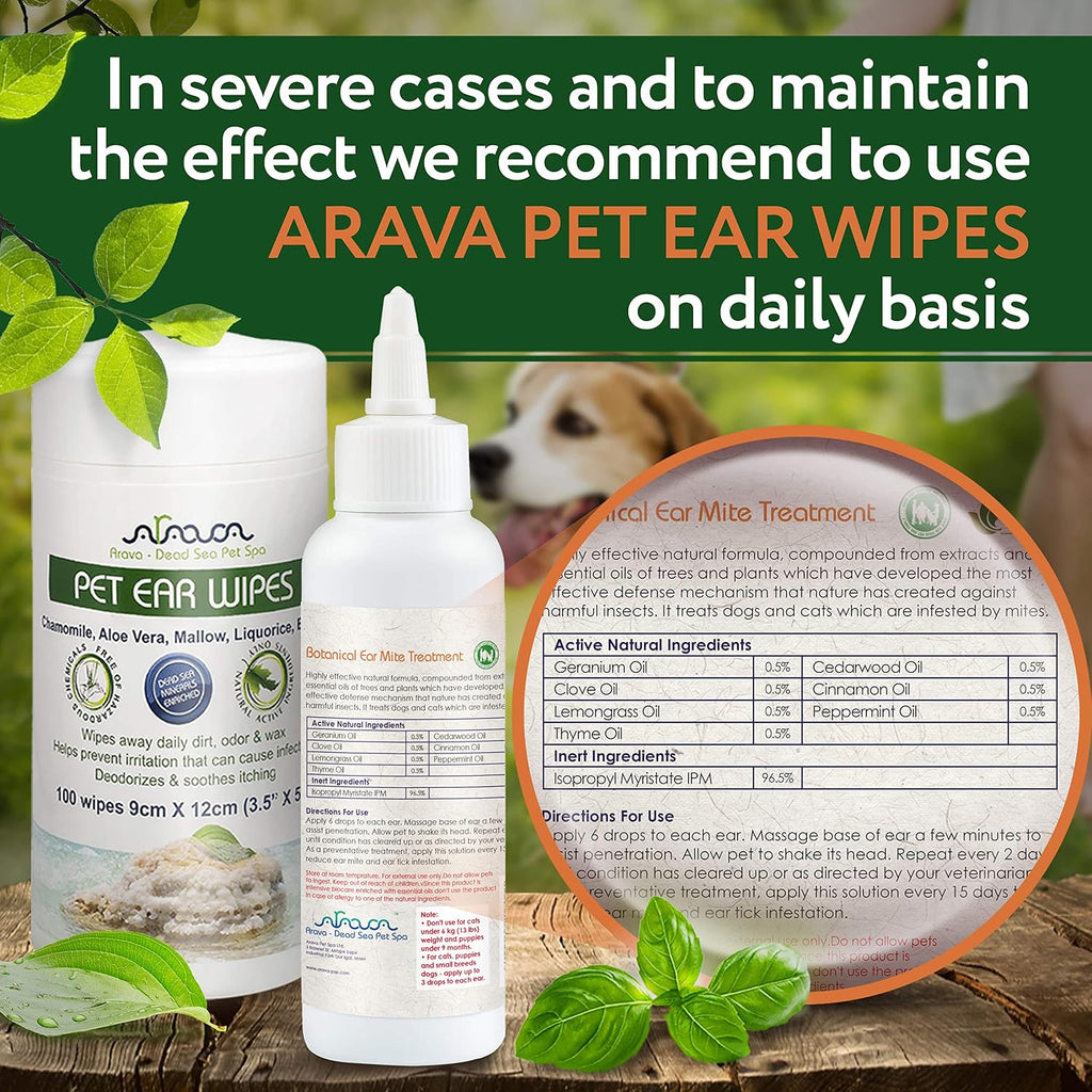 Arava ear cleaning solution bottle with applicator tip