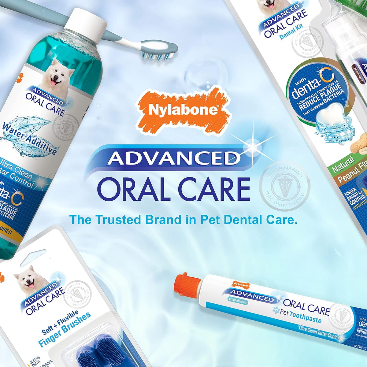 Nylabone puppy dental care set ingredients and instructions