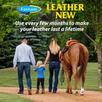 Farnam 32 fluid ounces leather care container back view