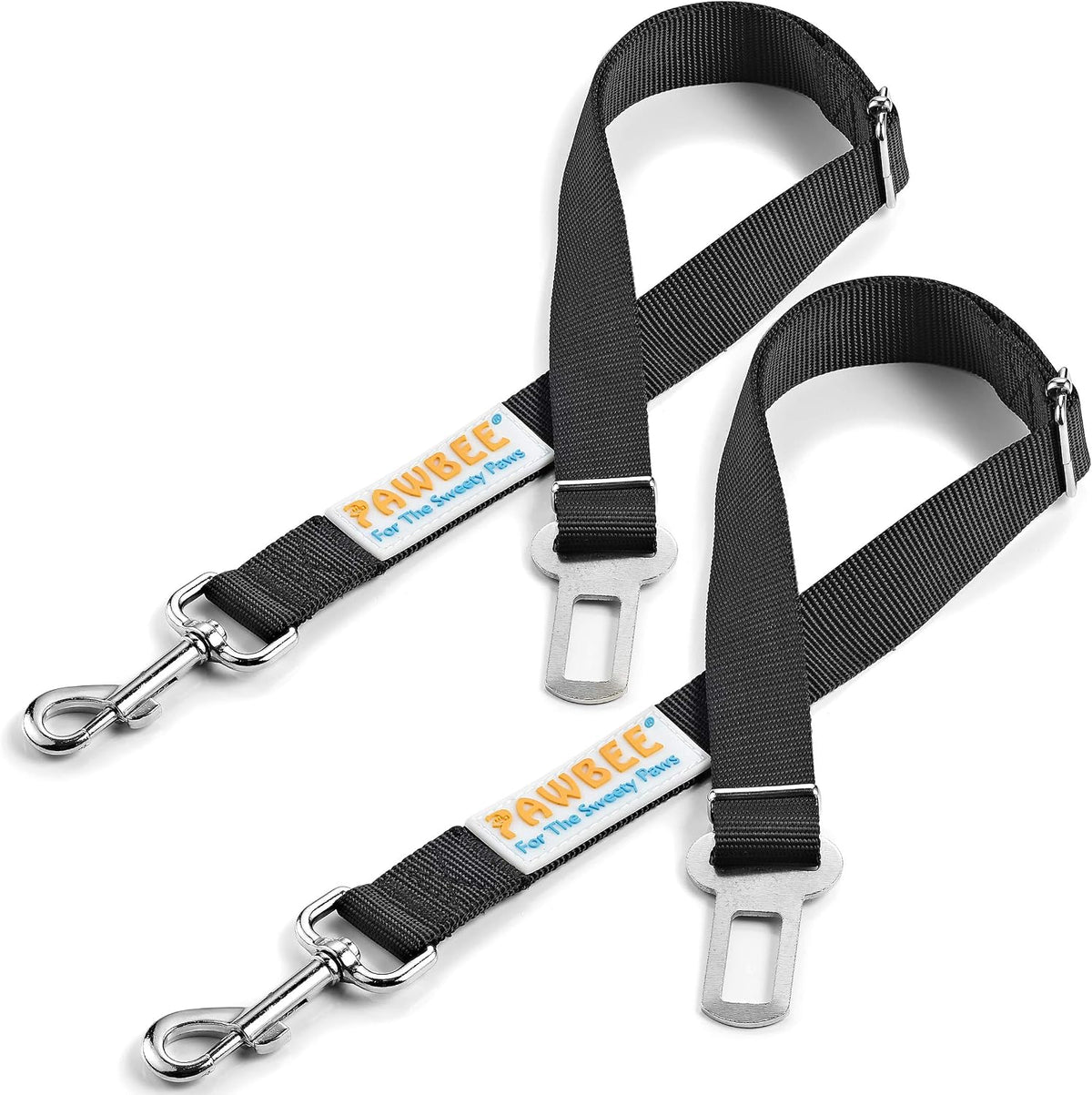 Pawbee 2 pack dog seat belt front view