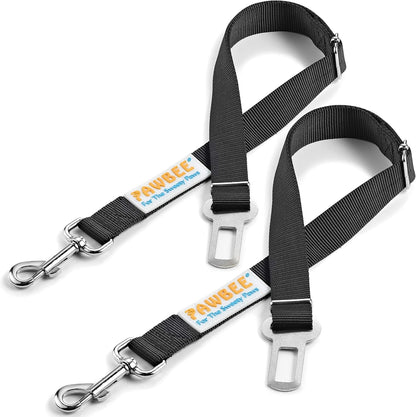 Pawbee 2 pack dog seat belt front view