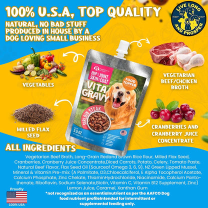 Healthpro Prods VitaGravy skin and coat support dog food mixer lifestyle image