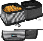 PetAmi Collapsible Dog Bowls 2 Pack, Food and Water Bowls Travel Set, Portable Pet Dish No Spill, Foldable Lightweight BPA Free Leakproof Bowls, Camping Hiking Walking Outdoor Gear Accessories, Blue - Image 10