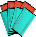 NizHome Horse Fly Boots 8 pack orange and mint front view layout