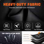 GUYISS indoor outdoor dog crate cover demonstrating windproof and water-resistant fabric capabilities.