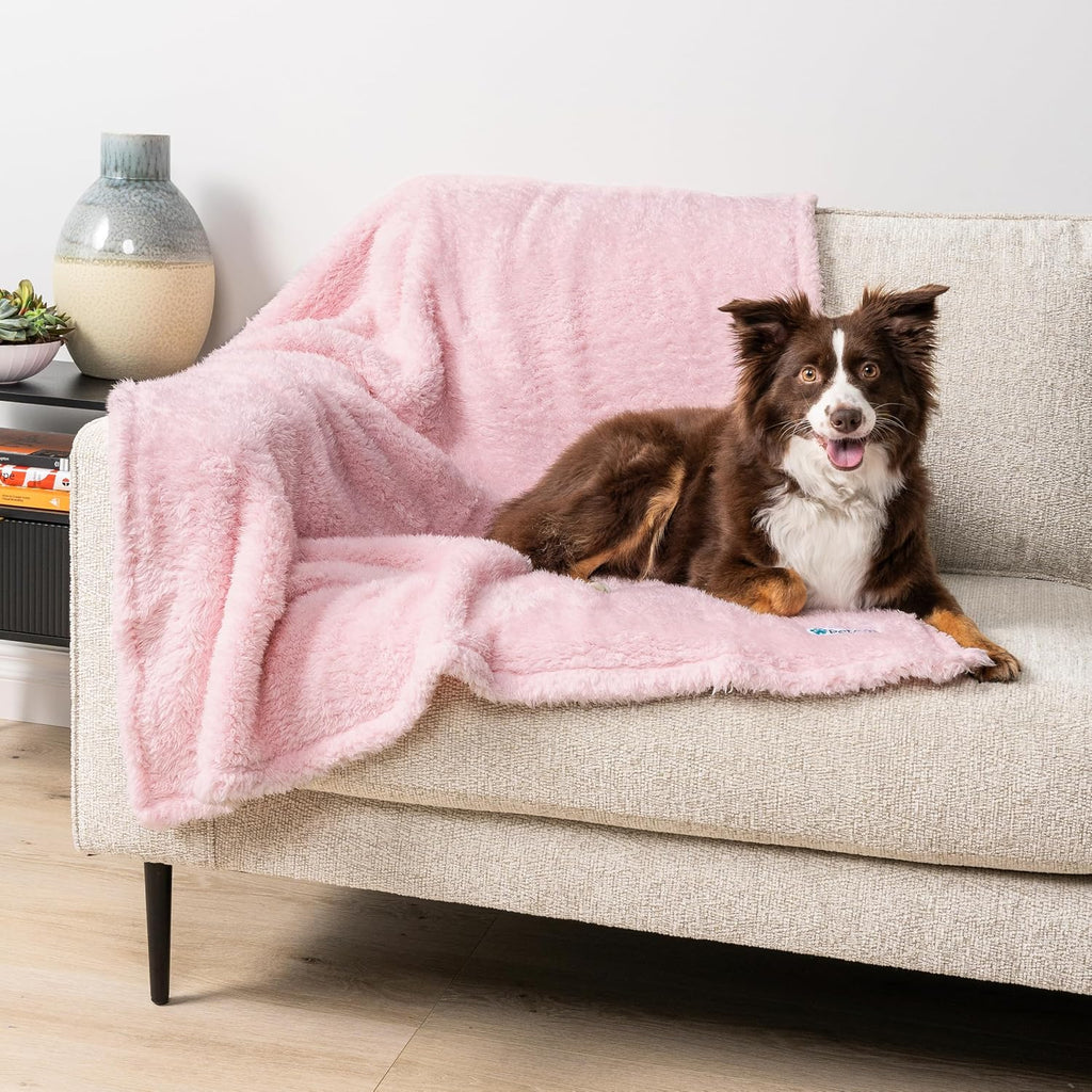 PetAmi 24x32 inches waterproof dog blanket inside a travel crate
