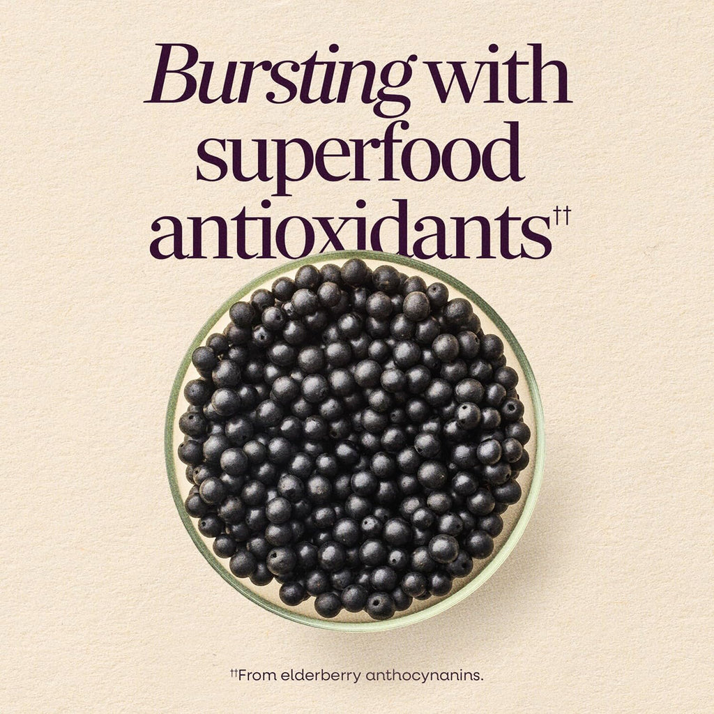 Nature's Way Sambucus Elderberry Gummies for Immune Support* Ages 4+, 60 ct - Image 4