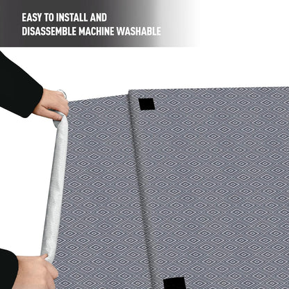 Pet Prime anxiety reducing pet den cover packed flat highlighting its lightweight washable material.