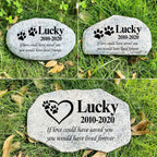 Personalized cat tombstone for outdoor garden memorial