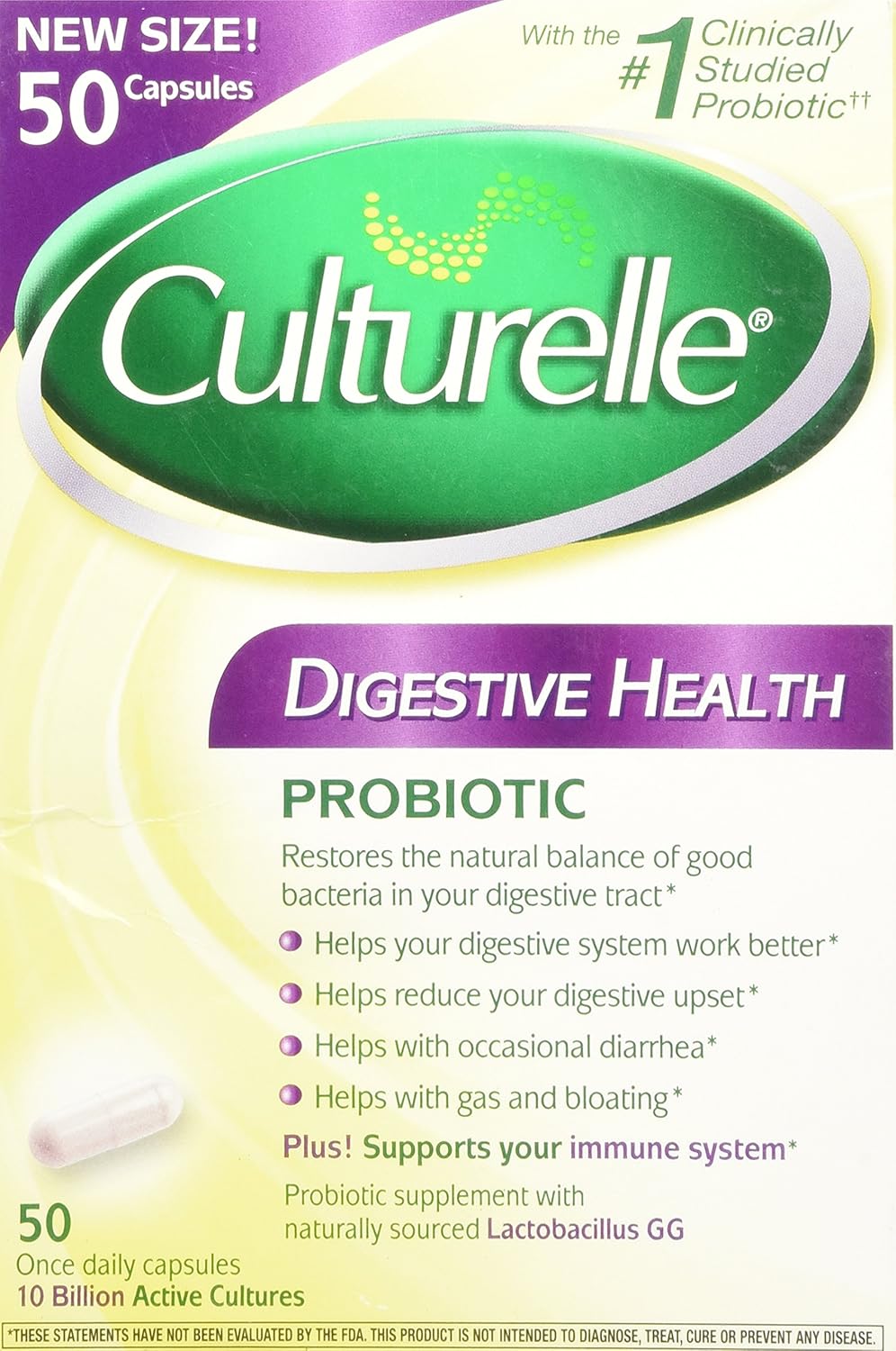 Culturelle Daily Probiotic Capsules For Men & Women, Most Clinically Studied Probiotic Strain, Digestive & Gut Health, Supports Occasional Diarrhea, Gas & Bloating, 1 Month Supply, 30 CT - Image 9