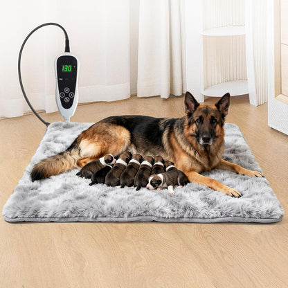 GOLOPET Cat Heating Pad 18x18 in with Smart Thermostat Switch and Power Line Protection Tube,Obtained MET and UL Dual Certification,Waterproof Pet Heating Pad for Cats, Long Velvet Cloth Cover - Image 11