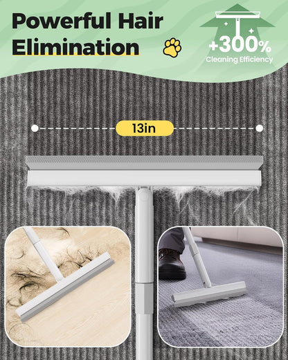 Detail view of Pwbslai rubber bristles for carpet hair removal