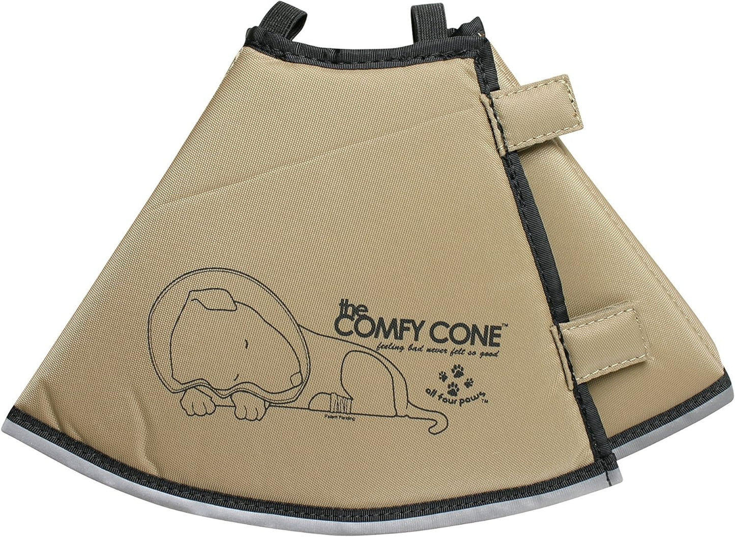 All Four Paws Comfy Cone Pet Cone for Dogs, Cats, Small-Long, Black - Comfortable Soft Dog Cone Collar Alternative for After Surgery, Wound Care, Spay, Neuter - Dog and Cat Recovery Collar - Image 10