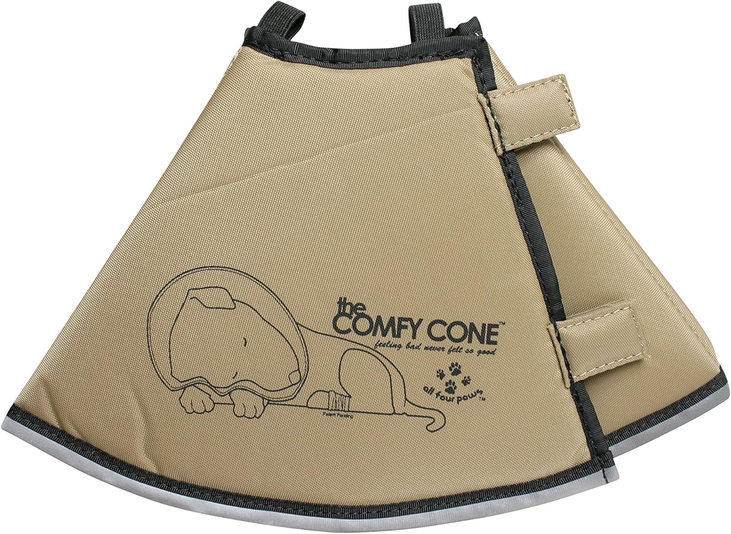 All Four Paws Comfy Cone Pet Cone for Dogs, Cats, Small-Long, Black - Comfortable Soft Dog Cone Collar Alternative for After Surgery, Wound Care, Spay, Neuter - Dog and Cat Recovery Collar - Image 10