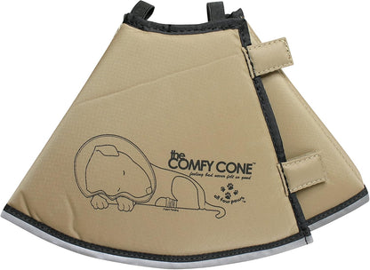 All Four Paws Comfy Cone Pet Cone for Dogs, Cats, Large, Tan - Comfortable Soft Dog Cone Collar Alternative for After Surgery, Wound Care, Spay, Neuter - Dog and Cat Recovery Elizabethan-Collar - Image 12