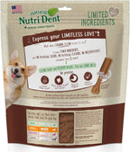 Nylabone Nutri Dent Dog Dental Chews - Natural Dog Teeth Cleaning & Breath Freshener - Dental Treats for Dogs - Filet Mignon Flavor, Small (64 Count) - Image 10