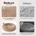 Raised rim support detail of the 30-inch pet cuddler