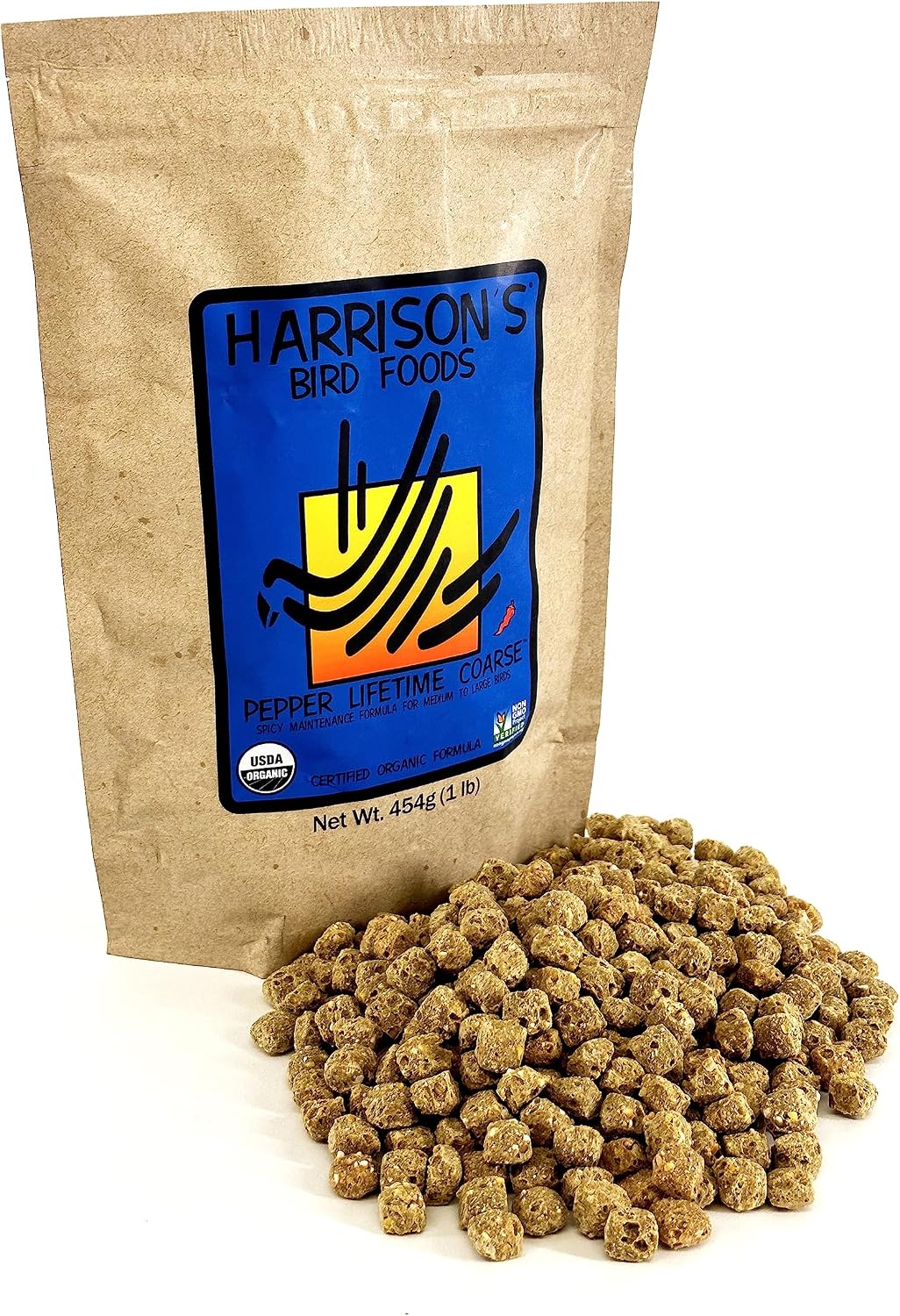 Harrison's Bird Foods Bird Food Adult Lifetime Fine Certified Organic Non-GMO Formula Bird Food 1lb - Image 12