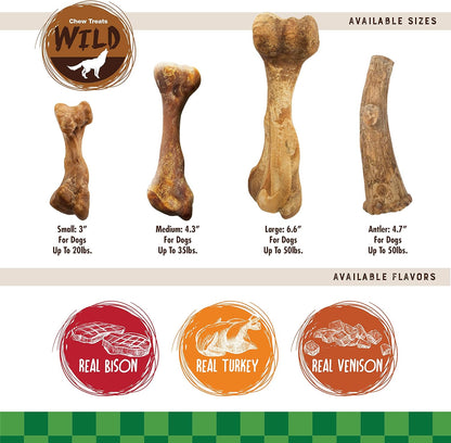 Premium natural ingredients list on Nylabone dog bone packaging