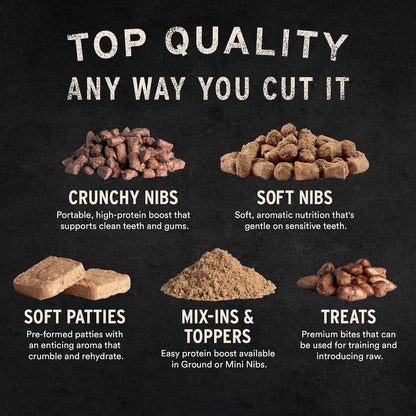 Detailed product label of Vital Essentials cat treats