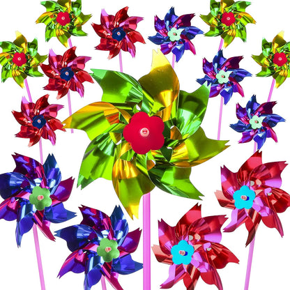 Proloso 24 pack plastic pinwheels front view set
