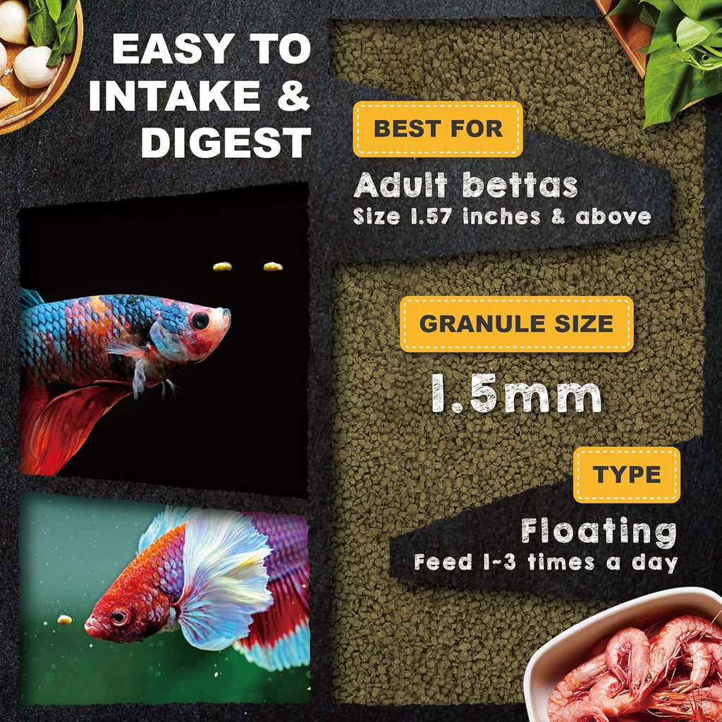 Ultra Fresh betta food probiotic water clarity feature