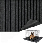 Dog Crate Mat 47"x32" Extra Thick Waterproof Non-Slip Kennel Pad, Absorbent Striped Design for Under Crate, Reusable & Washable Dog Mat for Crate - Image 10