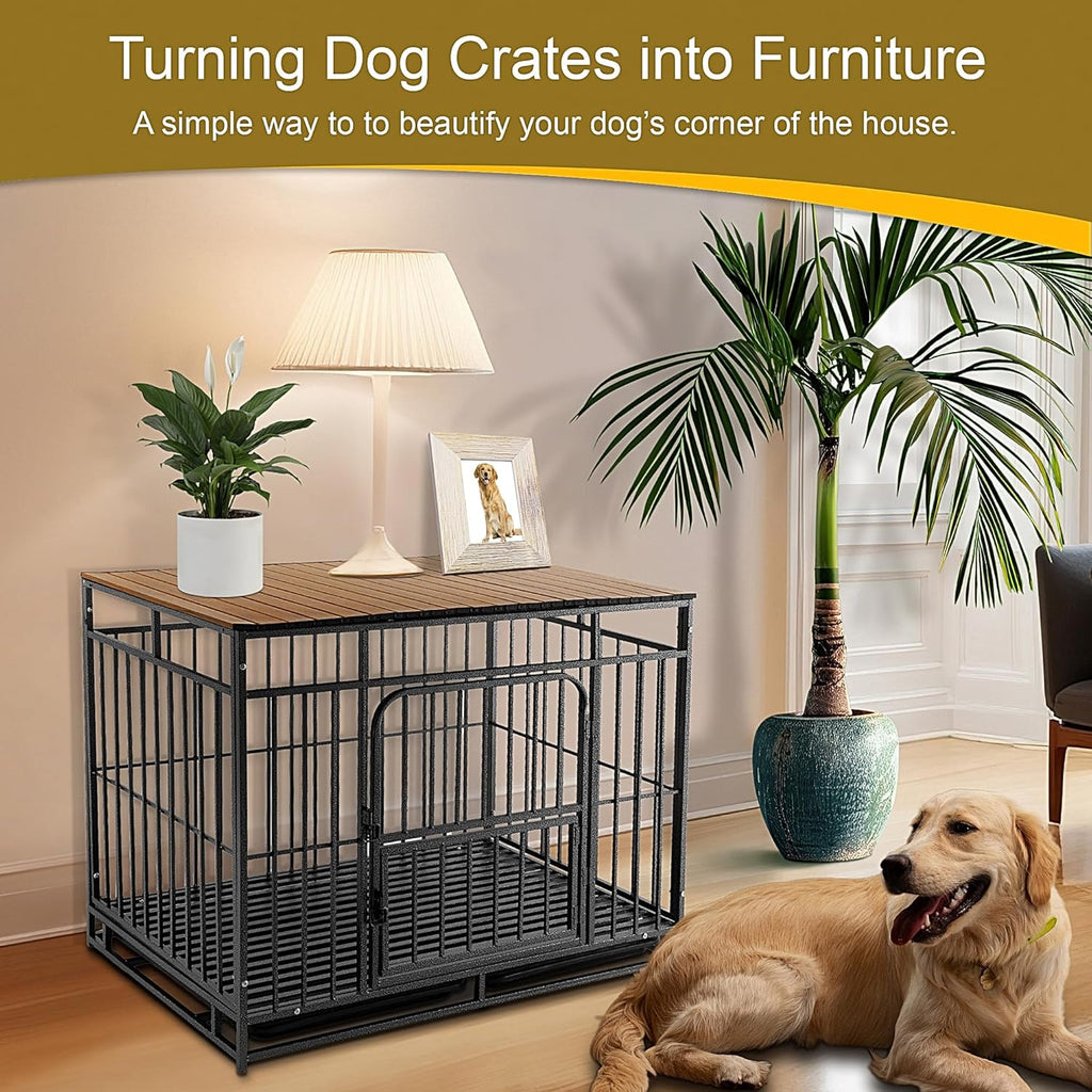 Petmystify magnetic pet crate table top attachment unfolded for home storage decoration