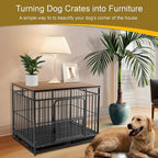 Petmystify magnetic pet crate table top attachment unfolded for home storage decoration