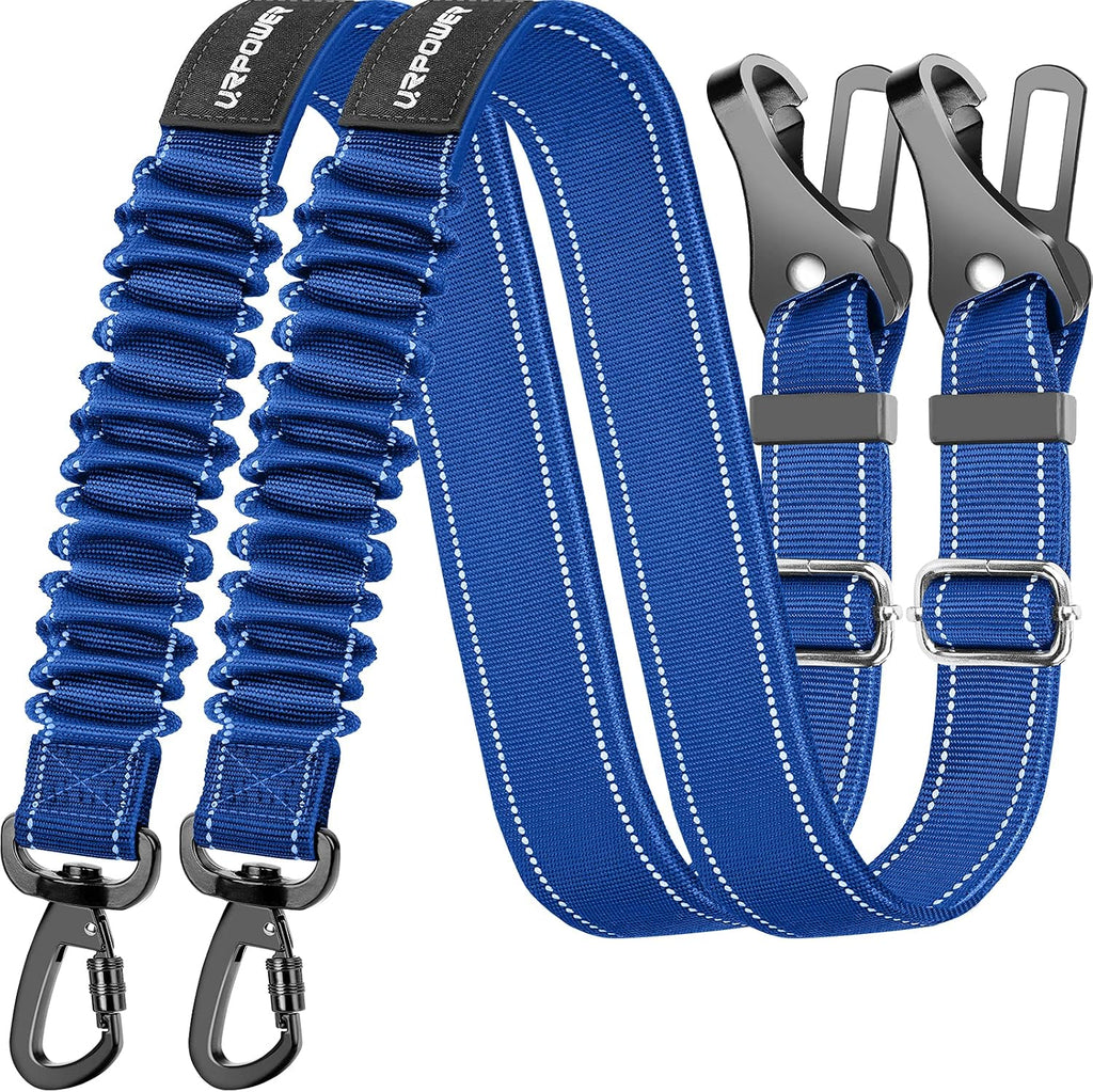 Small dog safely secured with URPOWER 3-in-1 seat belt