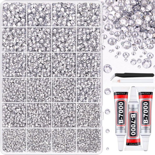 Tinkrstuff resin rhinestone bedazzling kit with 32000 gems and glue