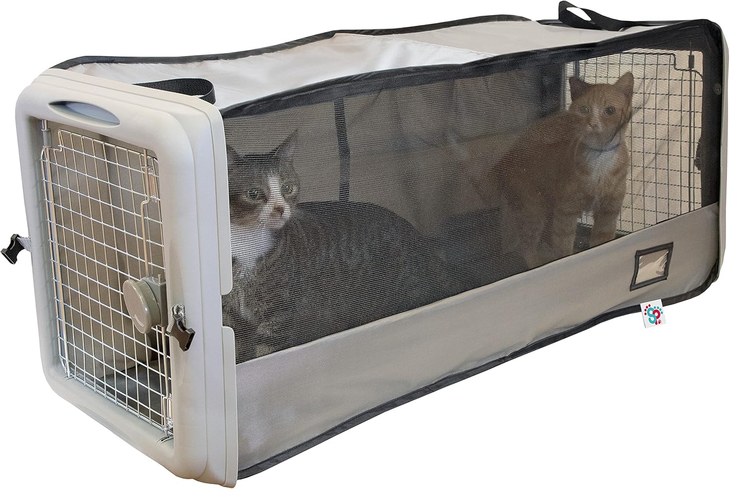 SPORT PET Large Pop Open Kennel, Portable Cat Cage Kennel, Waterproof Pet bed, Travel Litter Collection - Image 1