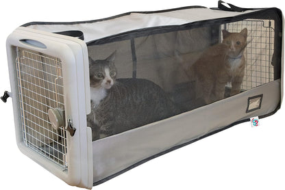 SPORT PET Large Pop Open Kennel, Portable Cat Cage Kennel, Waterproof Pet bed, Travel Litter Collection - Image 1