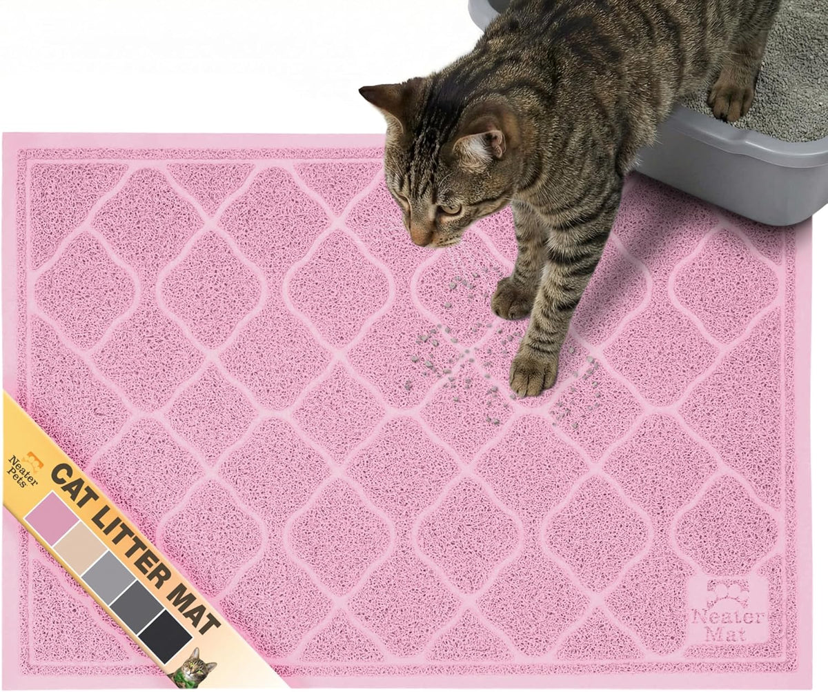 Neater Pets Neater Mat Cat Litter Mat, Thick & Durable Cat Mat for Litter Box, Trapper Pad Catches Mess to Protect Indoor Floors, Soft on Kitty Paws, Anti-Skid Grip Backing, Easy to Clean, Grey - Image 12